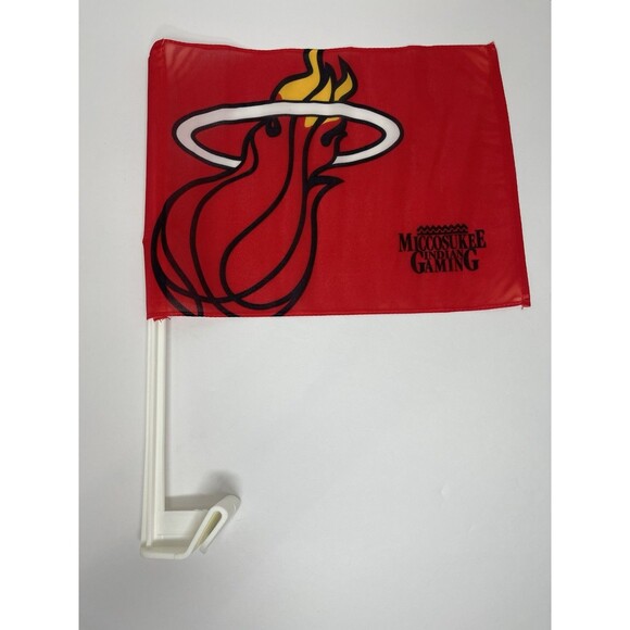Miami Heat Red Window Car Flag - Picture 1 of 4